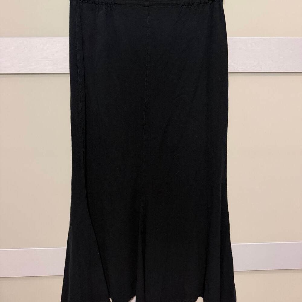 Oh My Gauze! Black Cotton Gauze Maxi Skirt Size 2